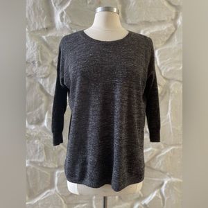 J. Crew Black 3/4 Sleeve Sweater Small